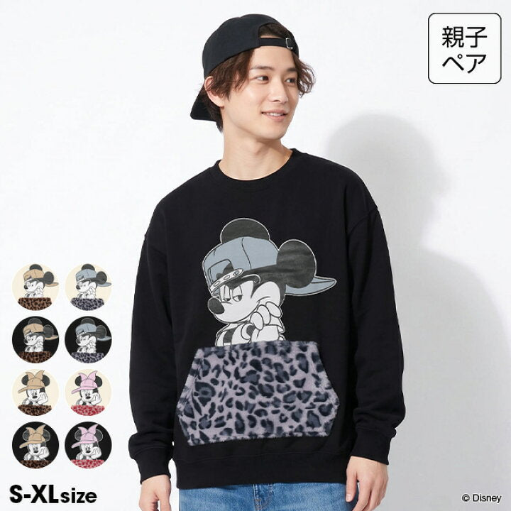 日本童裝 BDL x Disney 親子裝 毛毛口袋衛衣 S-XL 大人款 冬季 TOPS