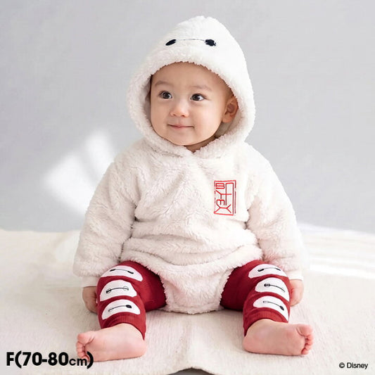 日本童裝 BDL x Disney 大白毛毛連衣 70-80cm 男童款 冬季 初生嬰兒 Jumpsuit