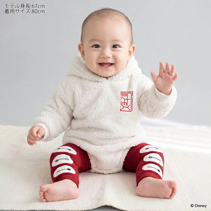 日本童裝 BDL x Disney 大白毛毛連衣 70-80cm 男童款 冬季 初生嬰兒 Jumpsuit
