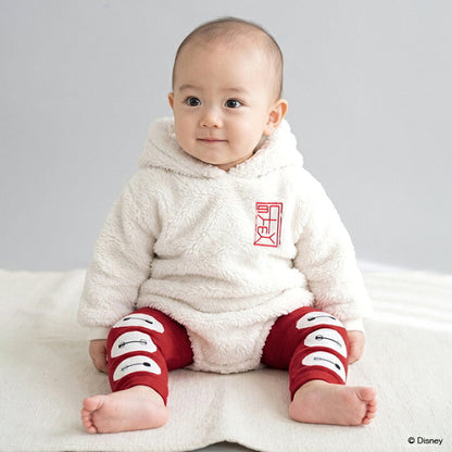 日本童裝 BDL x Disney 大白毛毛連衣 70-80cm 男童款 冬季 初生嬰兒 Jumpsuit