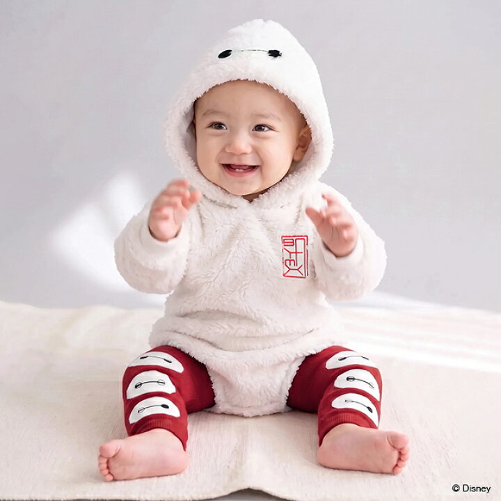 日本童裝 BDL x Disney 大白毛毛連衣 70-80cm 男童款 冬季 初生嬰兒 Jumpsuit