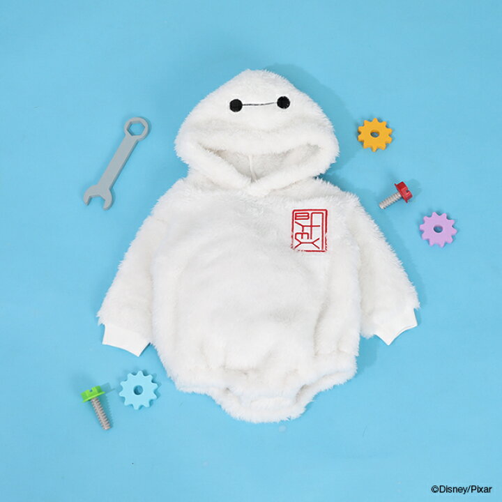 日本童裝 BDL x Disney 大白毛毛連衣 70-80cm 男童款 冬季 初生嬰兒 Jumpsuit