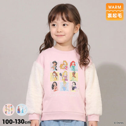 日本童裝 BDL x Disney 公主抓毛衛衣 100-130cm 女童款 冬季 TOPS