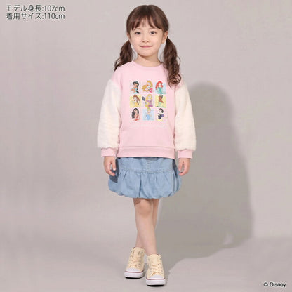 日本童裝 BDL x Disney 公主抓毛衛衣 100-130cm 女童款 冬季 TOPS
