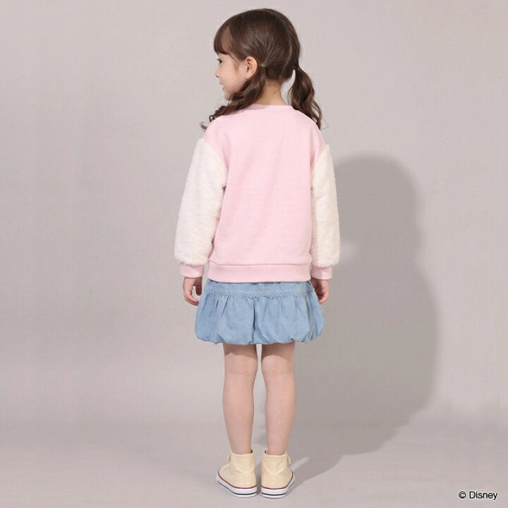 日本童裝 BDL x Disney 公主抓毛衛衣 100-130cm 女童款 冬季 TOPS