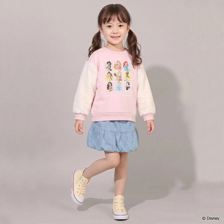 日本童裝 BDL x Disney 公主抓毛衛衣 100-130cm 女童款 冬季 TOPS