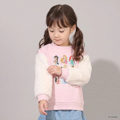 日本童裝 BDL x Disney 公主抓毛衛衣 100-130cm 女童款 冬季 TOPS