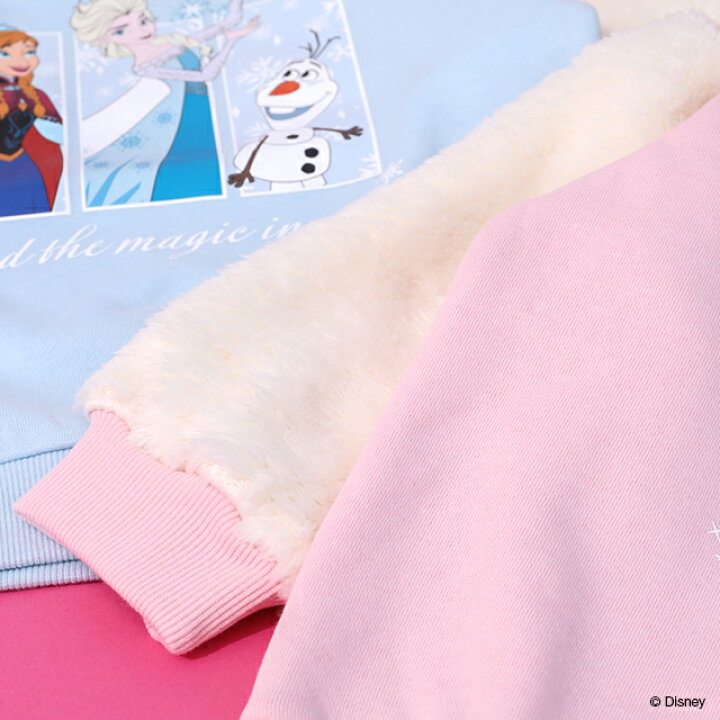 日本童裝 BDL x Disney 公主抓毛衛衣 100-130cm 女童款 冬季 TOPS