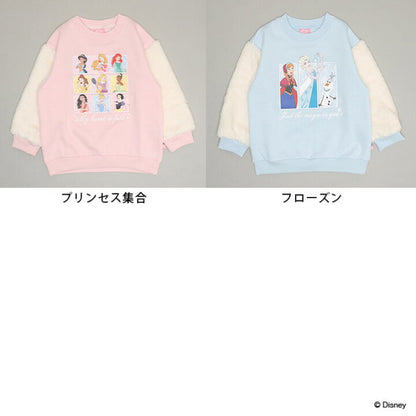 日本童裝 BDL x Disney 公主抓毛衛衣 100-130cm 女童款 冬季 TOPS