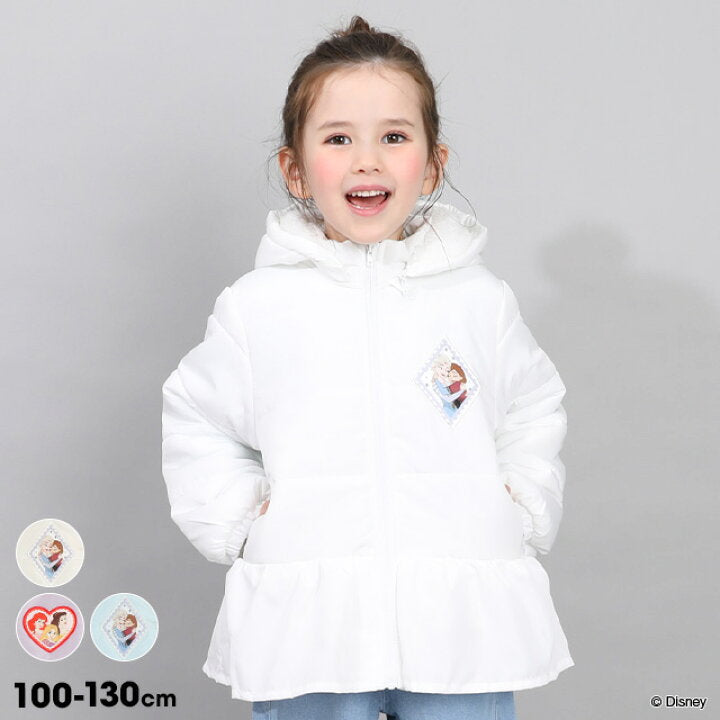 日本童裝 BDL x Disney 公主荷葉邊夾棉外套 100-130cm 女童款 冬季 (適合香港平均溫度、寒冷天氣）OUTERWEAR