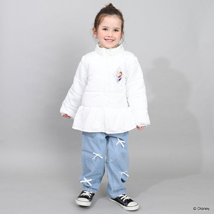 日本童裝 BDL x Disney 公主荷葉邊夾棉外套 100-130cm 女童款 冬季 (適合香港平均溫度、寒冷天氣）OUTERWEAR