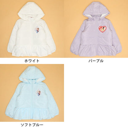 日本童裝 BDL x Disney 公主荷葉邊夾棉外套 100-130cm 女童款 冬季 (適合香港平均溫度、寒冷天氣）OUTERWEAR