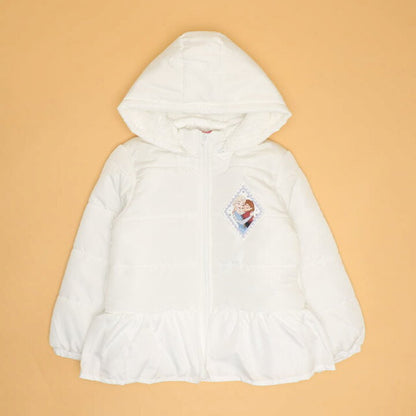 日本童裝 BDL x Disney 公主荷葉邊夾棉外套 100-130cm 女童款 冬季 (適合香港平均溫度、寒冷天氣）OUTERWEAR