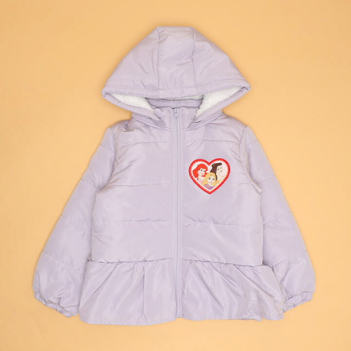日本童裝 BDL x Disney 公主荷葉邊夾棉外套 100-130cm 女童款 冬季 (適合香港平均溫度、寒冷天氣）OUTERWEAR