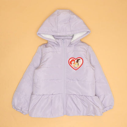 日本童裝 BDL x Disney 公主荷葉邊夾棉外套 100-130cm 女童款 冬季 (適合香港平均溫度、寒冷天氣）OUTERWEAR
