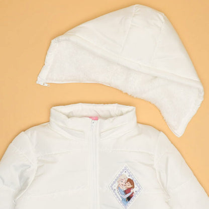 日本童裝 BDL x Disney 公主荷葉邊夾棉外套 100-130cm 女童款 冬季 (適合香港平均溫度、寒冷天氣）OUTERWEAR