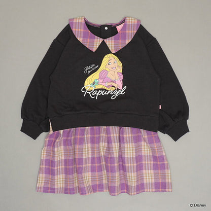 日本童裝 BDL x Disney 公主拼接格仔裙 100-130cm 女童款 冬季 DRESSES