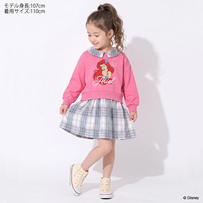 日本童裝 BDL x Disney 公主拼接格仔裙 100-130cm 女童款 冬季 DRESSES
