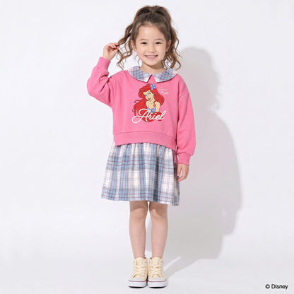 日本童裝 BDL x Disney 公主拼接格仔裙 100-130cm 女童款 冬季 DRESSES