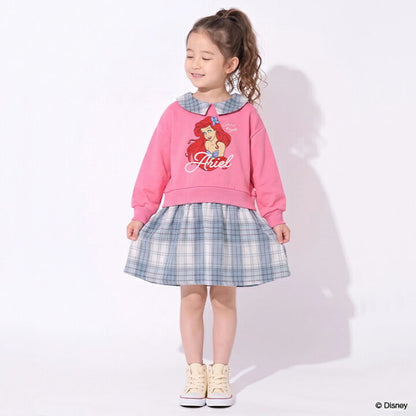 日本童裝 BDL x Disney 公主拼接格仔裙 100-130cm 女童款 冬季 DRESSES