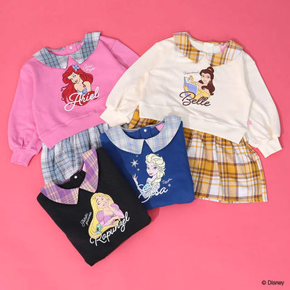 日本童裝 BDL x Disney 公主拼接格仔裙 100-130cm 女童款 冬季 DRESSES