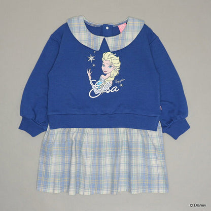 日本童裝 BDL x Disney 公主拼接格仔裙 100-130cm 女童款 冬季 DRESSES