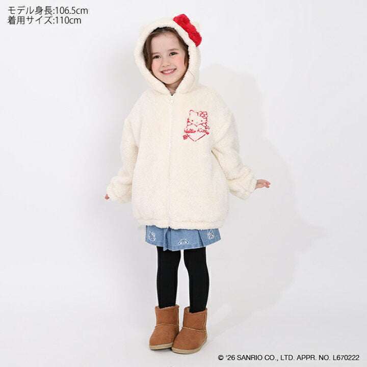 日本童裝 BDL x Sanrio 毛毛可愛外套 90-130cm 女童款 冬季 (適合初秋、香港平均溫度、寒冷天氣）OUTERWEAR