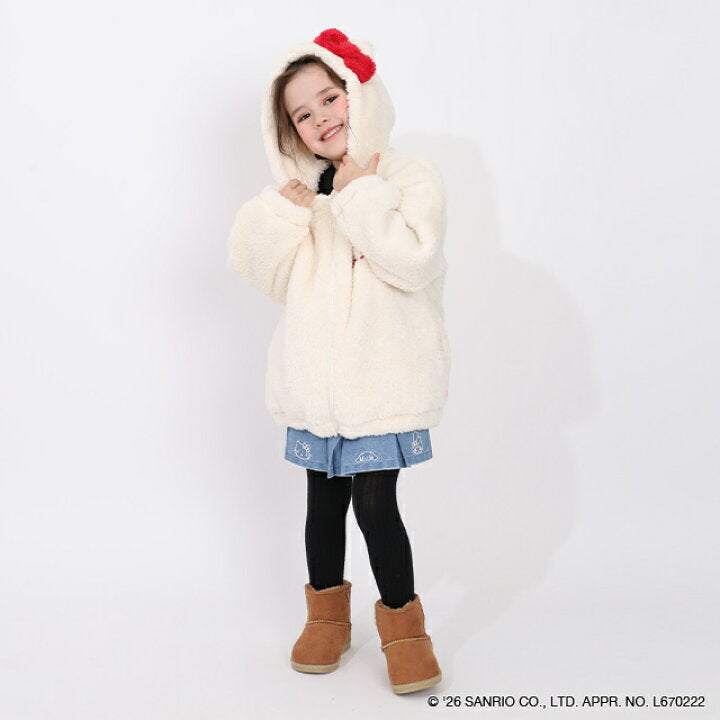 日本童裝 BDL x Sanrio 毛毛可愛外套 90-130cm 女童款 冬季 (適合初秋、香港平均溫度、寒冷天氣）OUTERWEAR