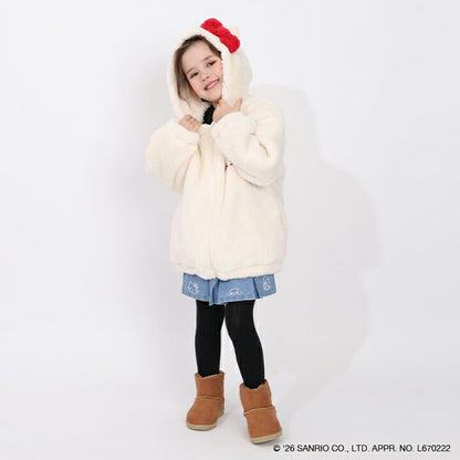 日本童裝 BDL x Sanrio 毛毛可愛外套 90-130cm 女童款 冬季 (適合初秋、香港平均溫度、寒冷天氣）OUTERWEAR