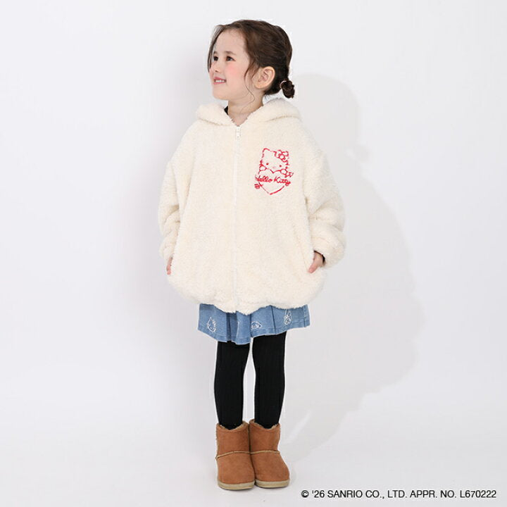 日本童裝 BDL x Sanrio 毛毛可愛外套 90-130cm 女童款 冬季 (適合初秋、香港平均溫度、寒冷天氣）OUTERWEAR