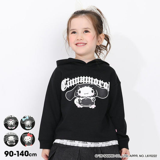 日本童裝 BDL x Sanrio 蕾絲邊連帽衛衣 90-140cm 女童款 冬季 TOPS