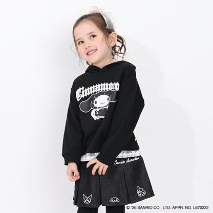 日本童裝 BDL x Sanrio 蕾絲邊連帽衛衣 90-140cm 女童款 冬季 TOPS