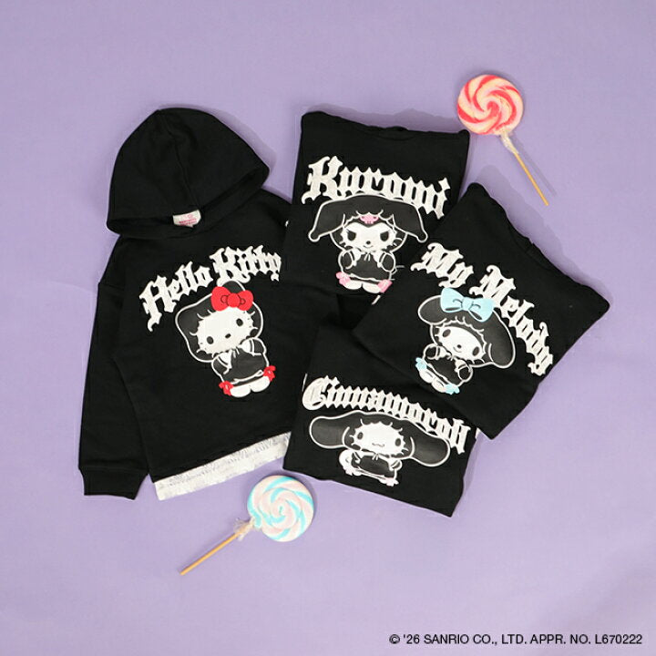 日本童裝 BDL x Sanrio 蕾絲邊連帽衛衣 90-140cm 女童款 冬季 TOPS