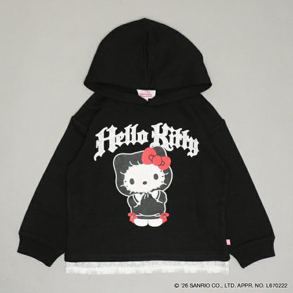 日本童裝 BDL x Sanrio 蕾絲邊連帽衛衣 90-140cm 女童款 冬季 TOPS