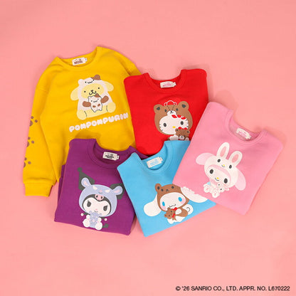 日本童裝 BDL x Sanrio 抓毛衛衣 90-140cm 男童款/女童款 冬季 TOPS 聖誕紅/新年紅