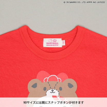日本童裝 BDL x Sanrio 抓毛衛衣 90-140cm 男童款/女童款 冬季 TOPS 聖誕紅/新年紅