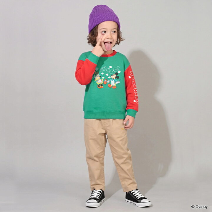 日本童裝 BDL x Disney 爆谷泡沫印花衛衣 90-130cm 男童款/女童款 冬季 TOPS 聖誕紅/新年紅