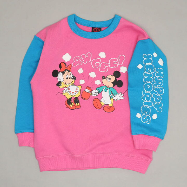 日本童裝 BDL x Disney 爆谷泡沫印花衛衣 90-130cm 男童款/女童款 冬季 TOPS 聖誕紅/新年紅