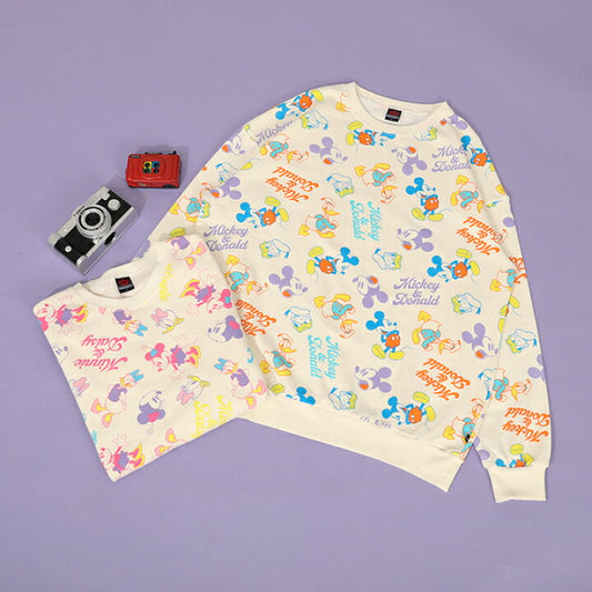 日本童裝 BDL x Disney 親子裝 印花衛衣 S-XL 大人款 冬季 TOPS