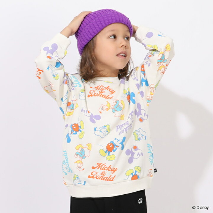 日本童裝 BDL x Disney 親子裝 印花衛衣 90-140cm 男童款/女童款 冬季 TOPS