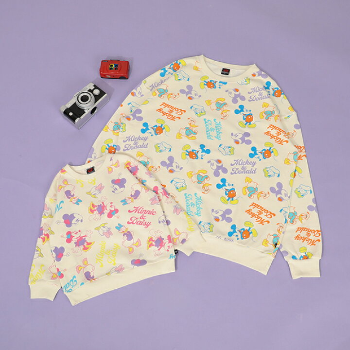 日本童裝 BDL x Disney 親子裝 印花衛衣 90-140cm 男童款/女童款 冬季 TOPS