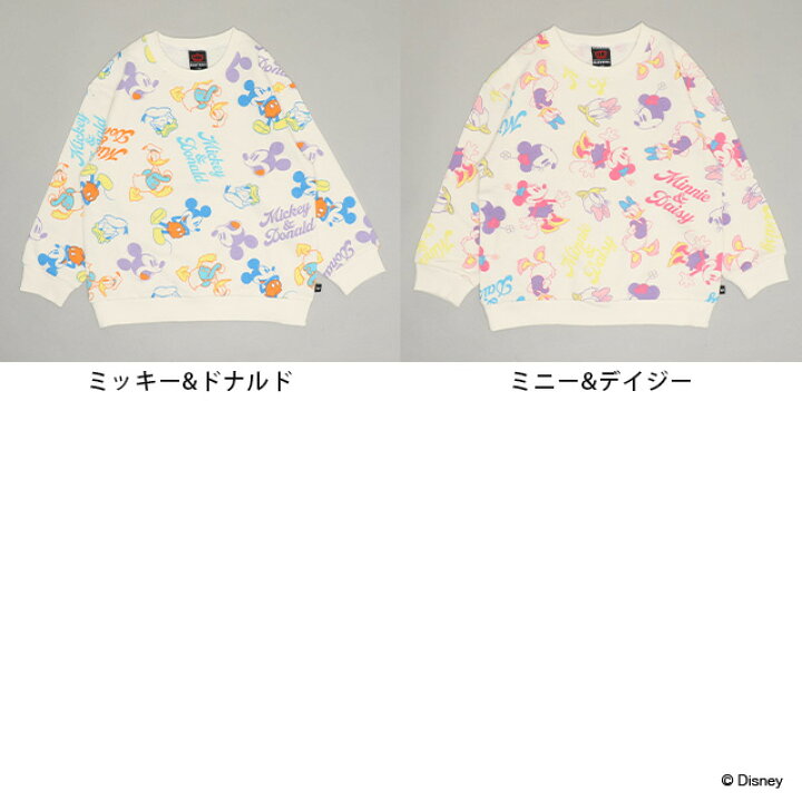 日本童裝 BDL x Disney 親子裝 印花衛衣 90-140cm 男童款/女童款 冬季 TOPS