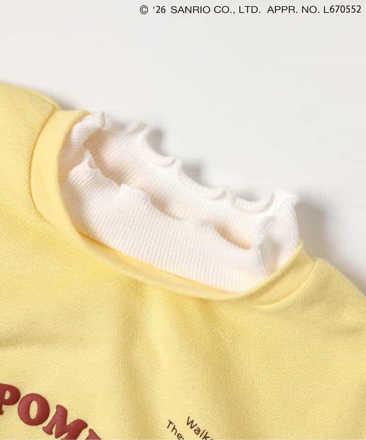 日本童裝 apres les cours x Sanrio 木耳領衛衣 80-140cm 女童款 冬季 TOPS 聖誕紅/新年紅
