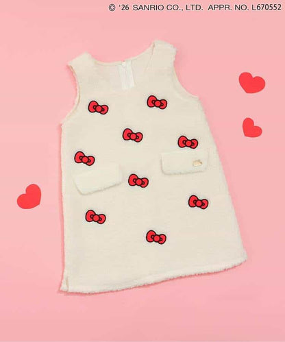 日本童裝 apres les cours x Sanrio 毛毛背心裙 90-130cm 女童款 冬季 DRESSES