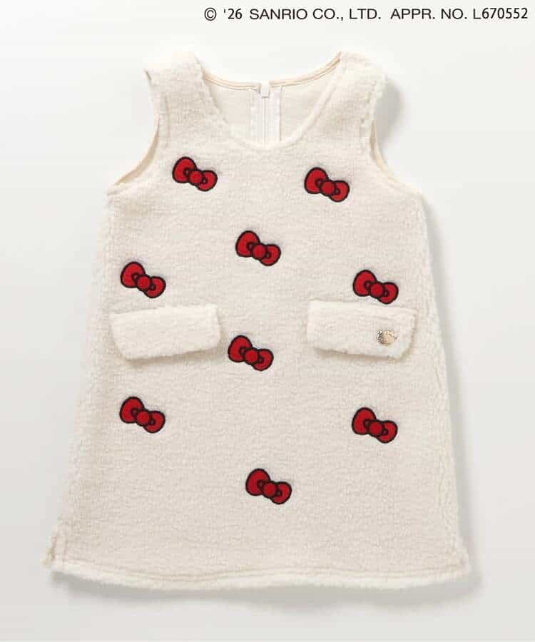 日本童裝 apres les cours x Sanrio 毛毛背心裙 90-130cm 女童款 冬季 DRESSES
