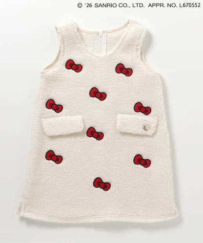 日本童裝 apres les cours x Sanrio 毛毛背心裙 90-130cm 女童款 冬季 DRESSES