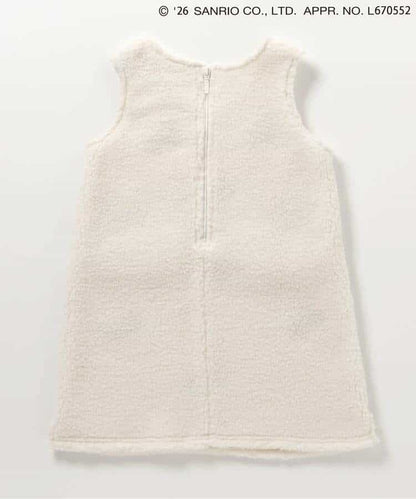 日本童裝 apres les cours x Sanrio 毛毛背心裙 90-130cm 女童款 冬季 DRESSES