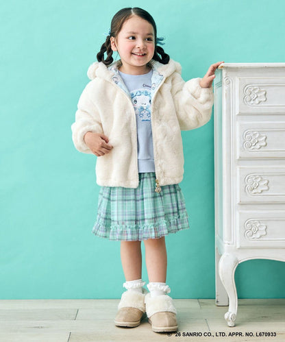 日本童裝 ANY#26 x Sanrio 毛毛貼布印花衛衣 100-150cm 女童款 秋季 TOPS