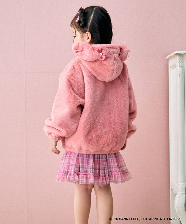 日本童裝 ANY#26 x Sanrio 毛毛可愛外套 110-150cm 女童款 秋季 (適合初秋、香港平均溫度、寒冷天氣）OUTERWEAR