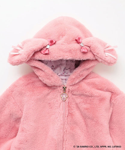日本童裝 ANY#26 x Sanrio 毛毛可愛外套 110-150cm 女童款 秋季 (適合初秋、香港平均溫度、寒冷天氣）OUTERWEAR